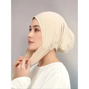 Soft Breathable Hijab Tube Cap for Women – Fitted Headscarf Turban, Casual All-Season Wear