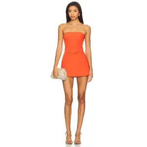 Amanda Uprichard x REVOLVE Fae Romper in Mandarin