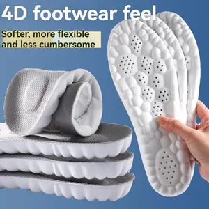 Unisex Sports Shoe Inserts, Air Cushion Shock Absorption, Anti-Odor Ultra-Soft Thickened Running Sole, Breathable All-Season Wear, Shock Absorbing Insoles, Thick Cushioned Soles