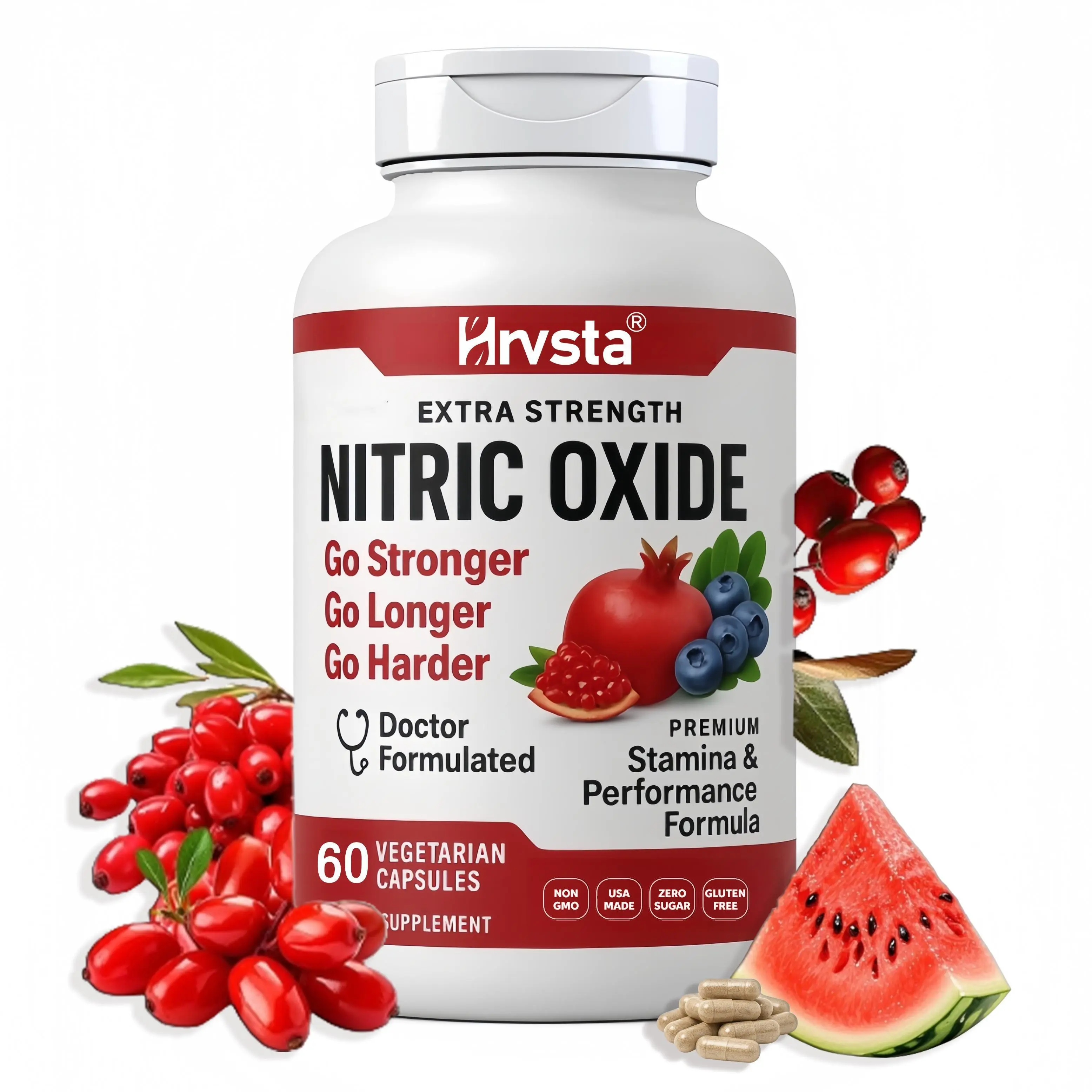 summervibes Ultimate Nitric Oxide Capsules - Original Edible Vitamin Supplement, Nitric Boost Support for Dietary, Fitness and Healthcare Needs