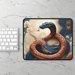 [Sale off up to 65%][Free Ship] Snake Art Gaming Mouse Pad- Stylish Office Desk Decor