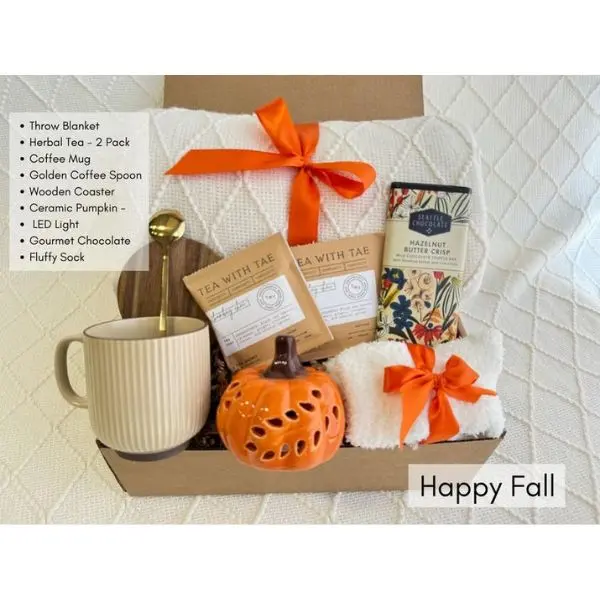 Fall Gift Box for Women, Birthday Gift for Her, Halloween Present, Thanksgiving Gift Set