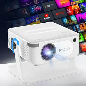 Projector with Bluetooth HM109 Upgraded by IOLIEO Full HD 1080P Proyector Compatible with steaming devices, smart phone, game consoles & more with HDMI/VGA/AV/USB for Home Cinema ,US-based service