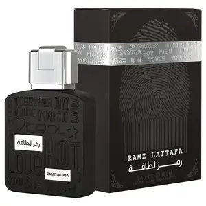 Lattafa Ramz Silver for Men 3.4 Ounce (100ml) Eau De Parfum Spray Perfume Fragrance Fresh Spicy