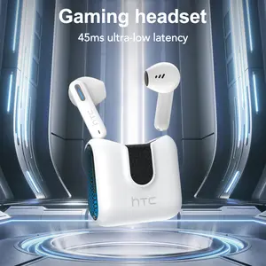 HTC NE49 In-Ear AI Wireless Translation Earbuds, Wireless Headset Audio: 135-language real-time translation, ultra-long battery life, HD sound quality, and comfortable wear. Perfect for meetings, sports, business & travel