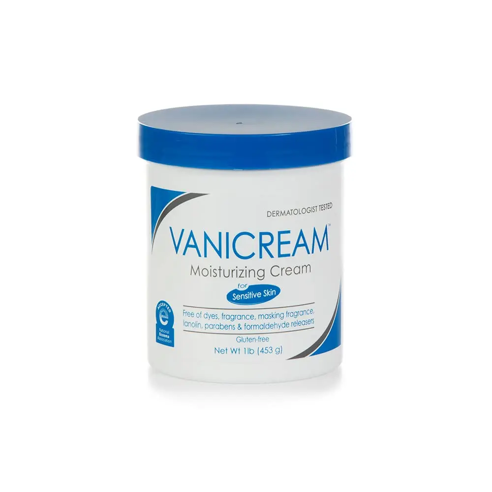 Vanicream Moisturizing Cream, 16 Oz Tub, Formulated without Common Irritants for Sensitive Skin, Body & Face Moisturizer, Restores Moisture & Soothes Irritated, Cracked or Itchy Areas