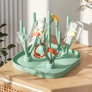 1pc Portable Multi-functional Drying Rack - Foldable Newborn Infant Baby Bottle Holder, Removable Stand