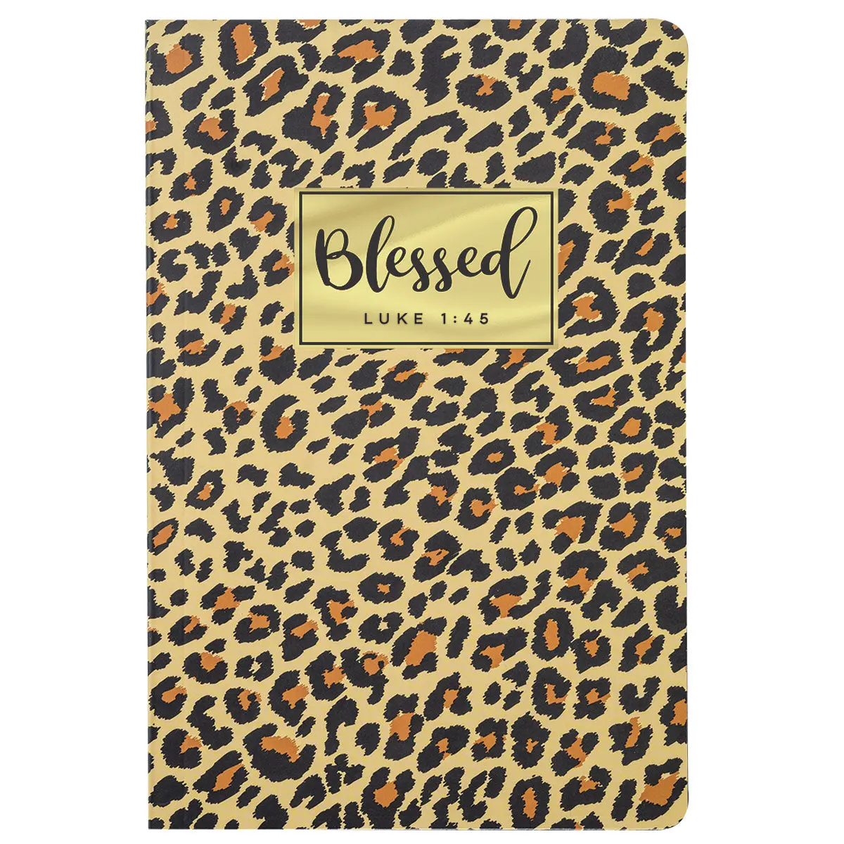 Kerusso Women's Chic Leopard Journal - Office Stationery Notebook, 80 Lined Pages, Journaling Supplies with Gold Foil, for Inspirational Bible Study Notes, Recording Innermost Thoughts, Focusing on Good Stuff