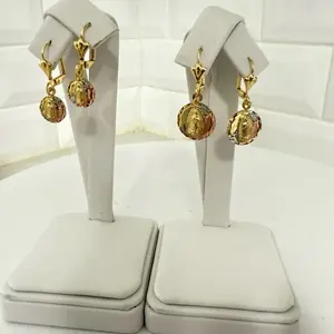 14k Gold Plated Earrings - Non Tarnish, Water Resistant, Nickel Free, High Quality, Drop Earrings for Everyday Wear