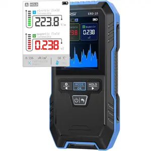 FNIRSI ERD-10 EMF Detector 4 in 1 EMF Radiation Meter with Curve Mode Rechargeable EMF Reader for Home Office Ghost Hunting Hardware