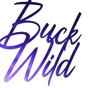 Buck Wild truck or car weatherproof vinyl decal