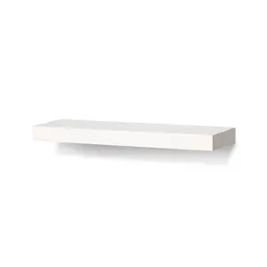 212 MAIN Modern 20 in. Mini Avalon Wall-Mounted Floating Shelf, White MDF Material, Easy Installation Kit, 5lbs Max Capacity, for Home Decor, Office & Commercial Furniture Use, Shelves