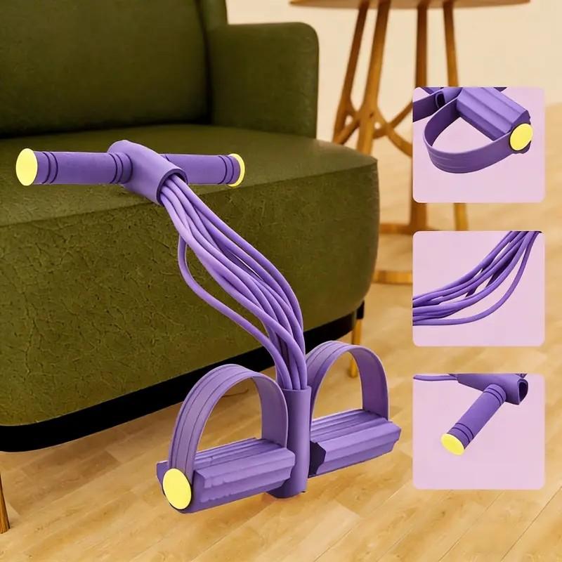 2026 new Multifunction Pedal Resistance Trainer with 10 Tubes Enhanced Version – Stronger Resistance for Effective Training, Portable Foot Pedal Exerciser for Full-Body Home Workout, Stretching & Fitness Training