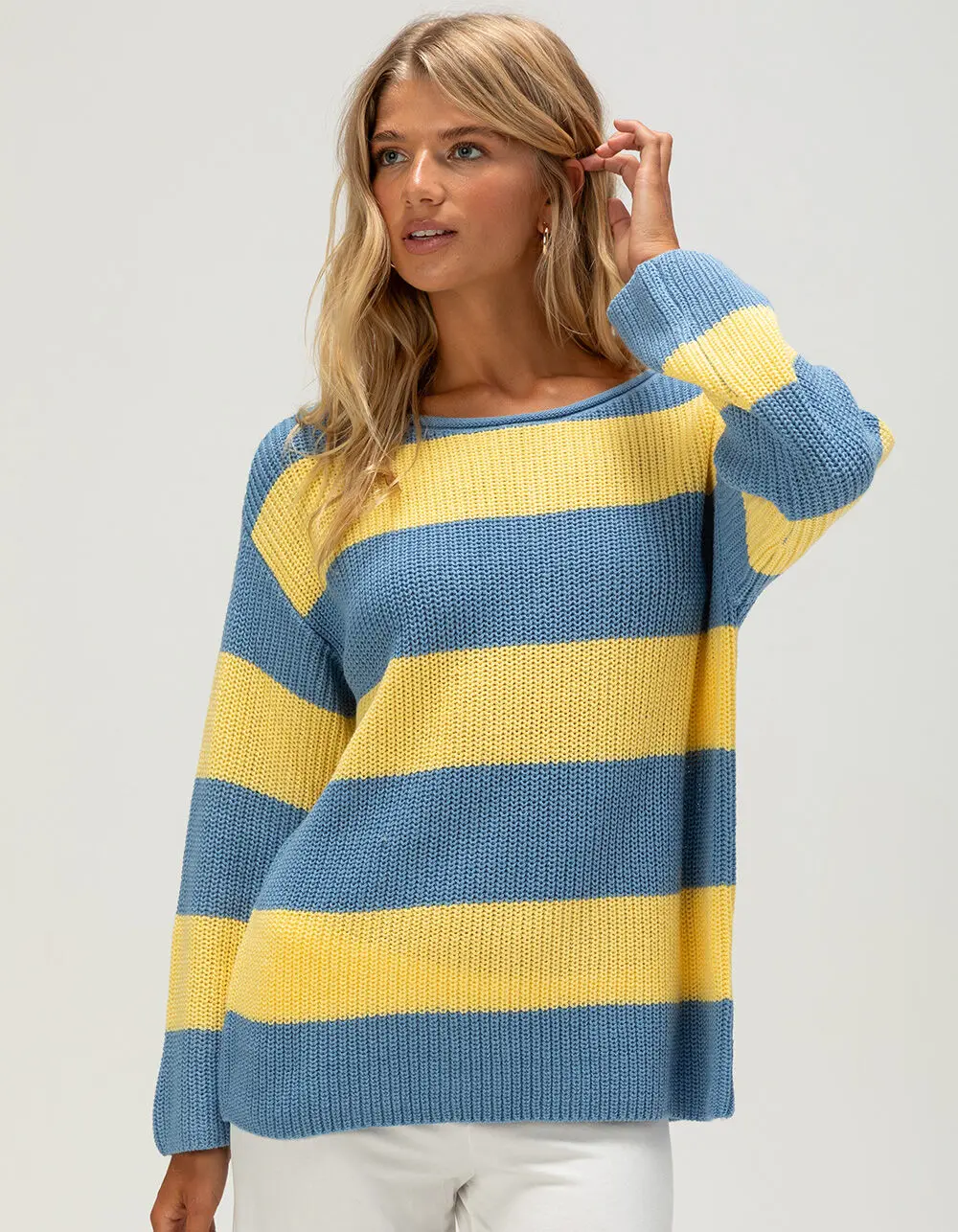 BILLABONG Sea Scape Womens Off The Shoulder Sweater