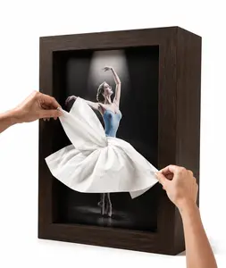 Wooden Ballet Tissue Box Holder – Elegant & Stylish Home, Office & Desk Decor, Creative Gift & Luxury Accessory