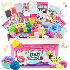 Summer Spring Gift Mini Party Slime Kit for Girls and Boys, Max Party Favors Slime Making Kit to Make Butter Cloud and Foam Slime, Stress Relief Toys, DIY Slime Supplies for Girls and Boys