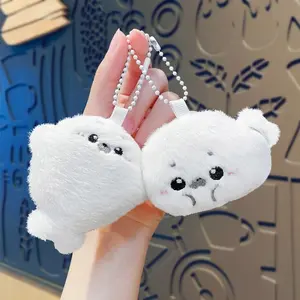 Baby Seal Plush Toy Bag Pendant, Cartoonish Cute Plush Doll Pendant, Baby Doll Keychain, Perfect Gift for Kids and Adults