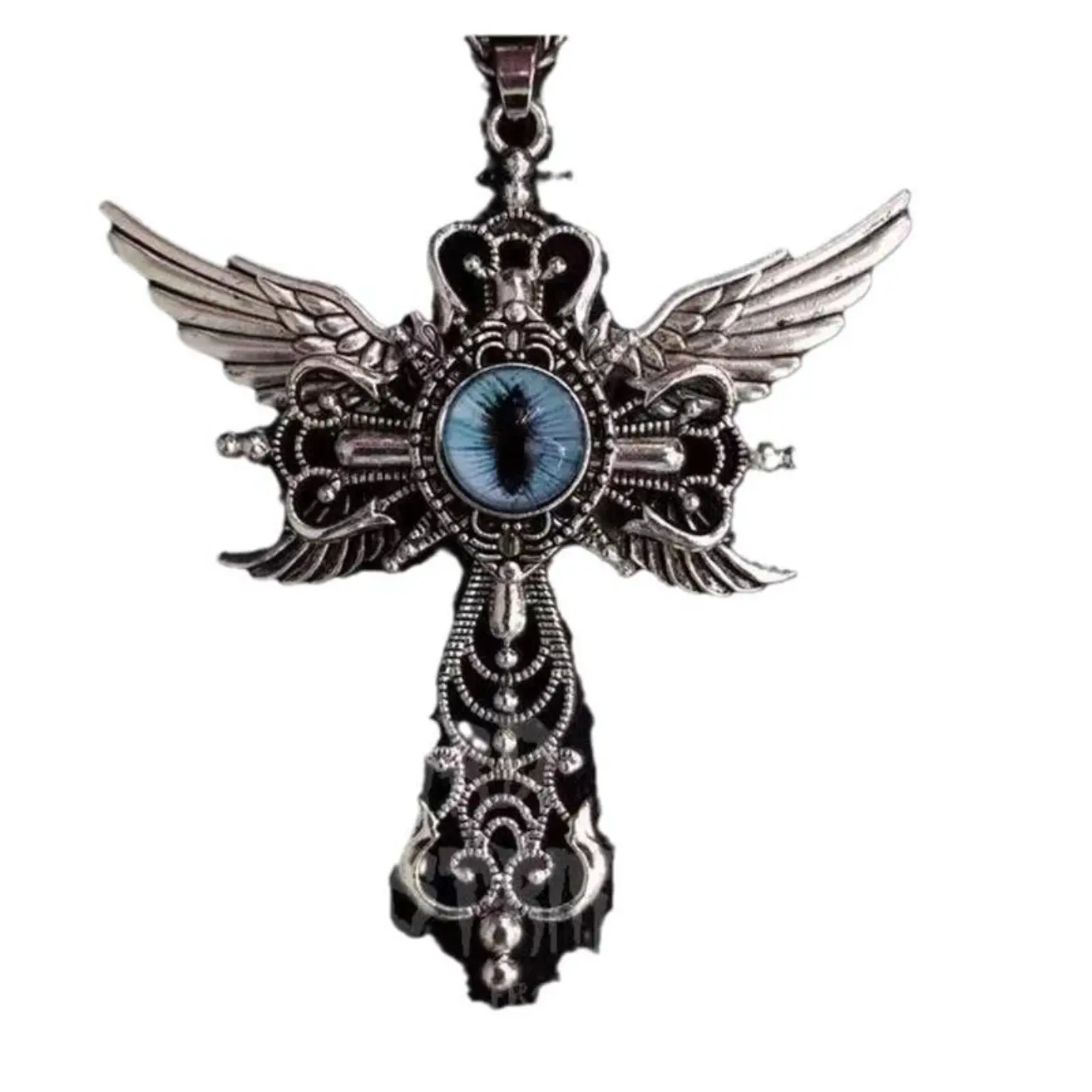 2026 Meaningful Gift of Protection: Evil Eye & Guardian Angel Pendant Necklace, Unisex Sterling Silver