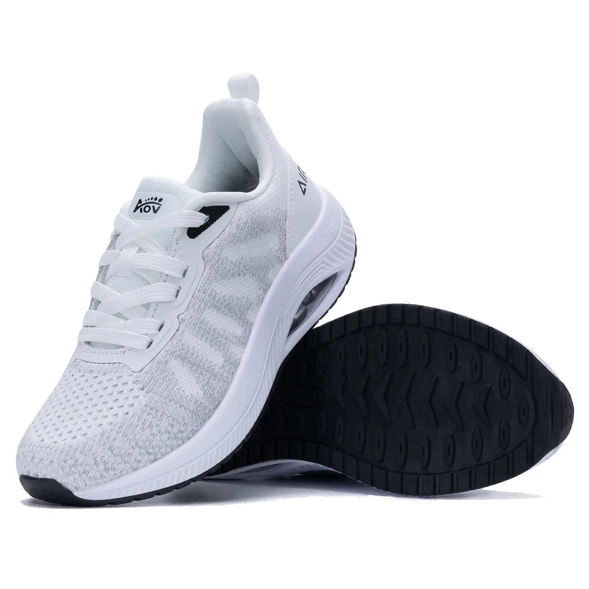 AOV Women's Arch Support Walking Shoes, Breathable Knit Casual Sneakers for Plantar Fasciitis, All-Day Comfort & Slightly Wide Fit, Casual Walking Shoe, Walking Shoes Mesh