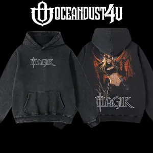 OceanDust4U Magik Darkchylde Gothic Unisex Hoodie & T-Shirt Apparel - 100% Premium Cotton, Oversized Fit, Pre-Washed, Classic American Made Men's Top