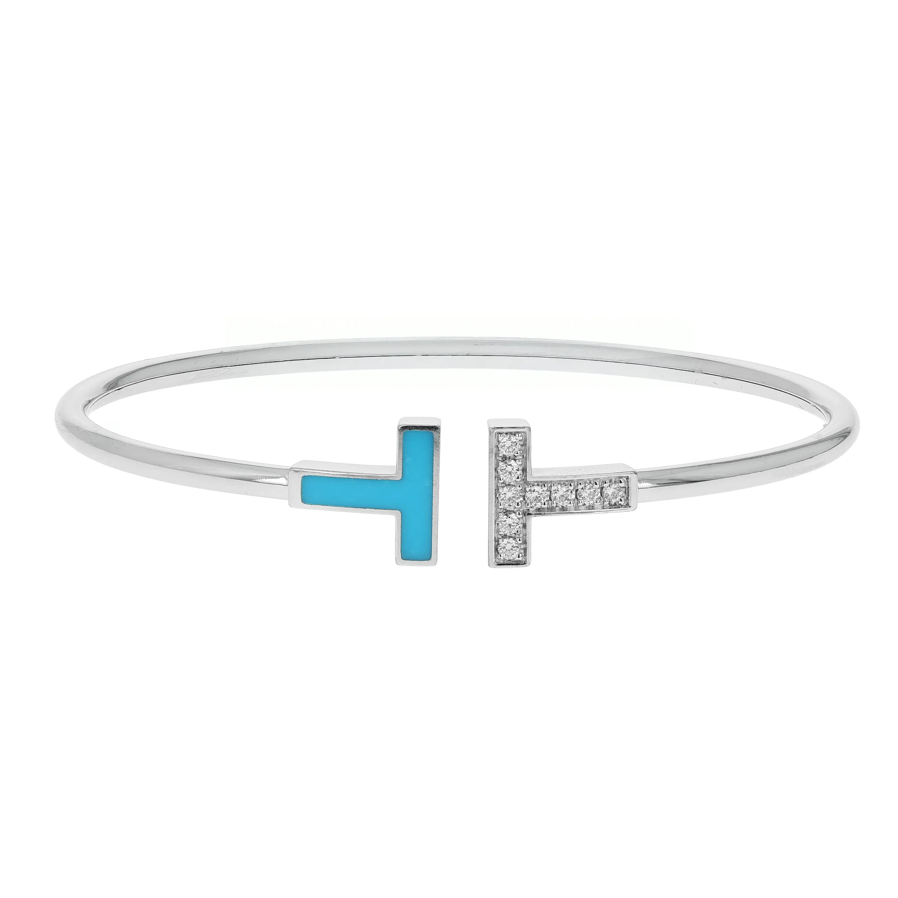 Pre-owned Tiffany & Co. Tiffany T Wire Cuff Bracelet