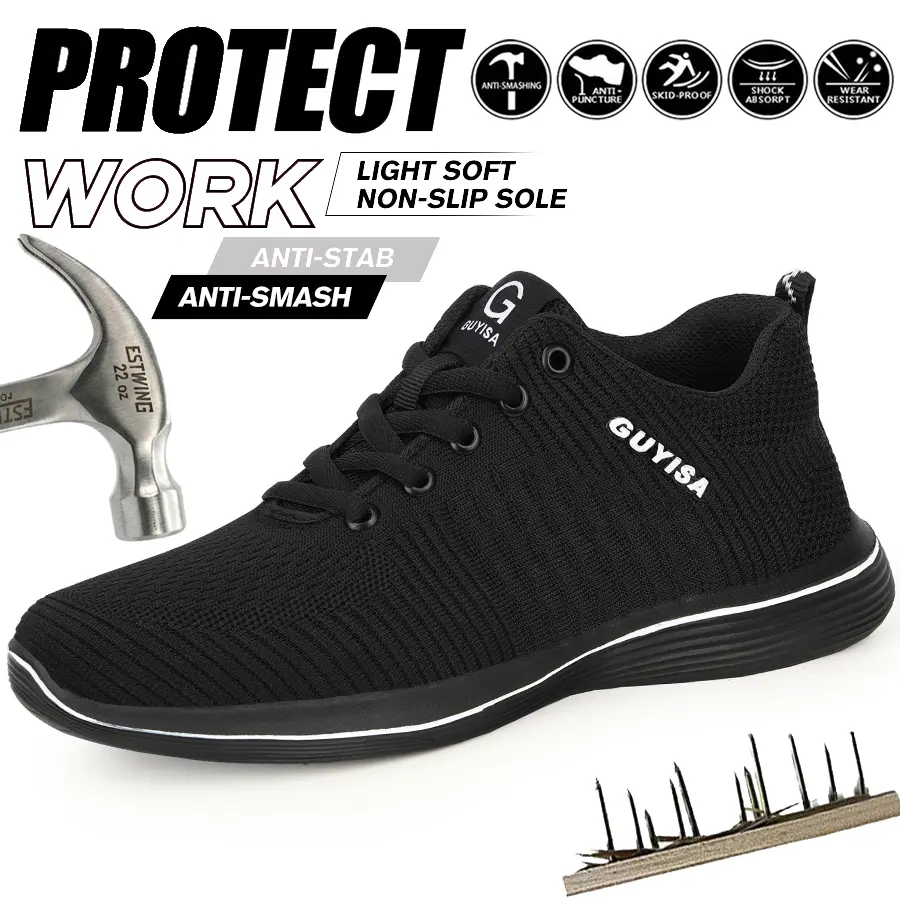 Labor protection shoes, anti-smash and anti-puncture, men's safety shoes, comfortable and durable, suitable for all seasons, high-density work shoes