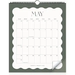 2026 Aesthetic Wall Calendar - Runs from January 2026 to July 2027, Perfect Large Modern Calendar Planner for Easy Daily Organizing