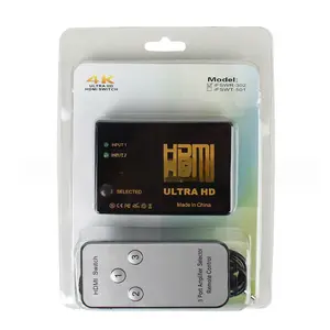 HDMI switcher 3 input 1 output 4K 3-in-1-out ultra-high-definition video converter with remote control infrared