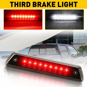 For 2009-2014 Ford F-150 LED Smoke Third Brake 3rd Tail Light Rear Lamp Cargo 2009 2010 2011 2012 2013 2014 F150 3rd Brake Light Led Smoked Cargo Light Accessories