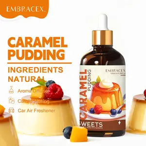 Caramel Pudding Essential Oil 100ML, Food Grade Fragrance, Humidifier Diffuser Air Freshener, Long-Lasting Scent, Home Decor Gift, Caramel Pudding Aroma