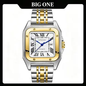 Vintage Men's Automatic Mechanical Watch & Solid Steel Strap Classic Style【BIG ONE WATCH】