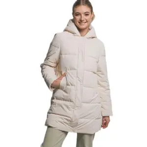 Hooded Puffer Coat - Stylish Winter Outerwear with Pockets & Warm Lining for Comfort