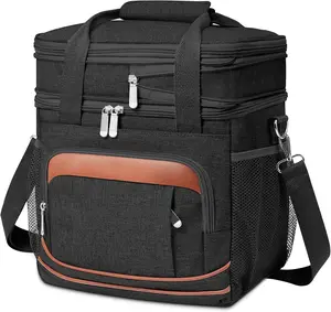 Construction Lunch Box for Men Women - Expandable Heavy Duty Lunchbox,Extra Large Lunch Bag with Adjustable Shoulder Strap for Worker Work Adults