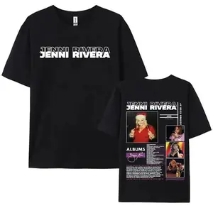 Rapper JENNI RIVERA Album 2025 Tour Merch T-shirt Men Women Fashion Vintage T-shirt Cotton Crewneck Made Using 100_ Us Cotton, Design & Printed In The USA