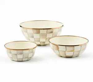 MacKenzie Childs Set of 3 Everyday Bowls Serving Kitchenware