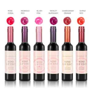 Cute Lipstick Set of 6  |  Unique Mini Wine Bottle Design  |  Velvet Matte Finish, Cruelty Free, Lipstick Gift Set for Her