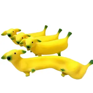 Sand Pup Banana Squeeze & Pull Toy – Kids’ Arm Strength Trainer with Fun Stretchy Action