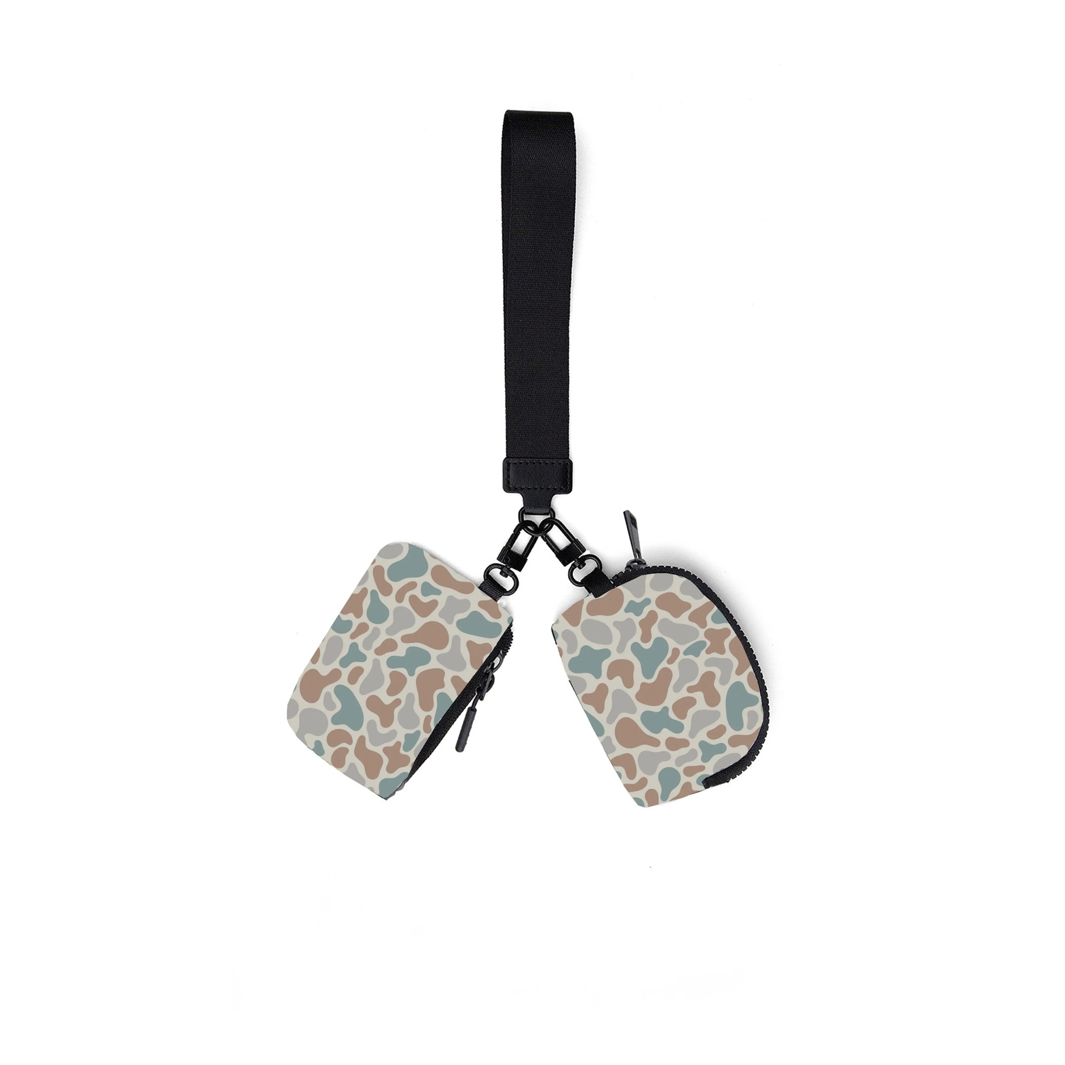 Camo Dual Pouch Wristlet