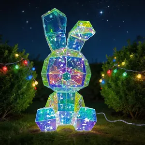Easter Glow Bunny, Dreamy Glowing Rabbit Lamp, USB + Battery Powered (Batteries Not Included) Easter-themed lamp, perfect for gifts, parties, weddings, and Easter decorations.