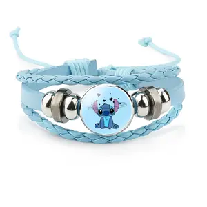 Disney Stitch Blue Bracelet - Iconic Blue Color & Stitch Charm - Perfect for Fans of Disney's Charm - Simple & Charming Accessory