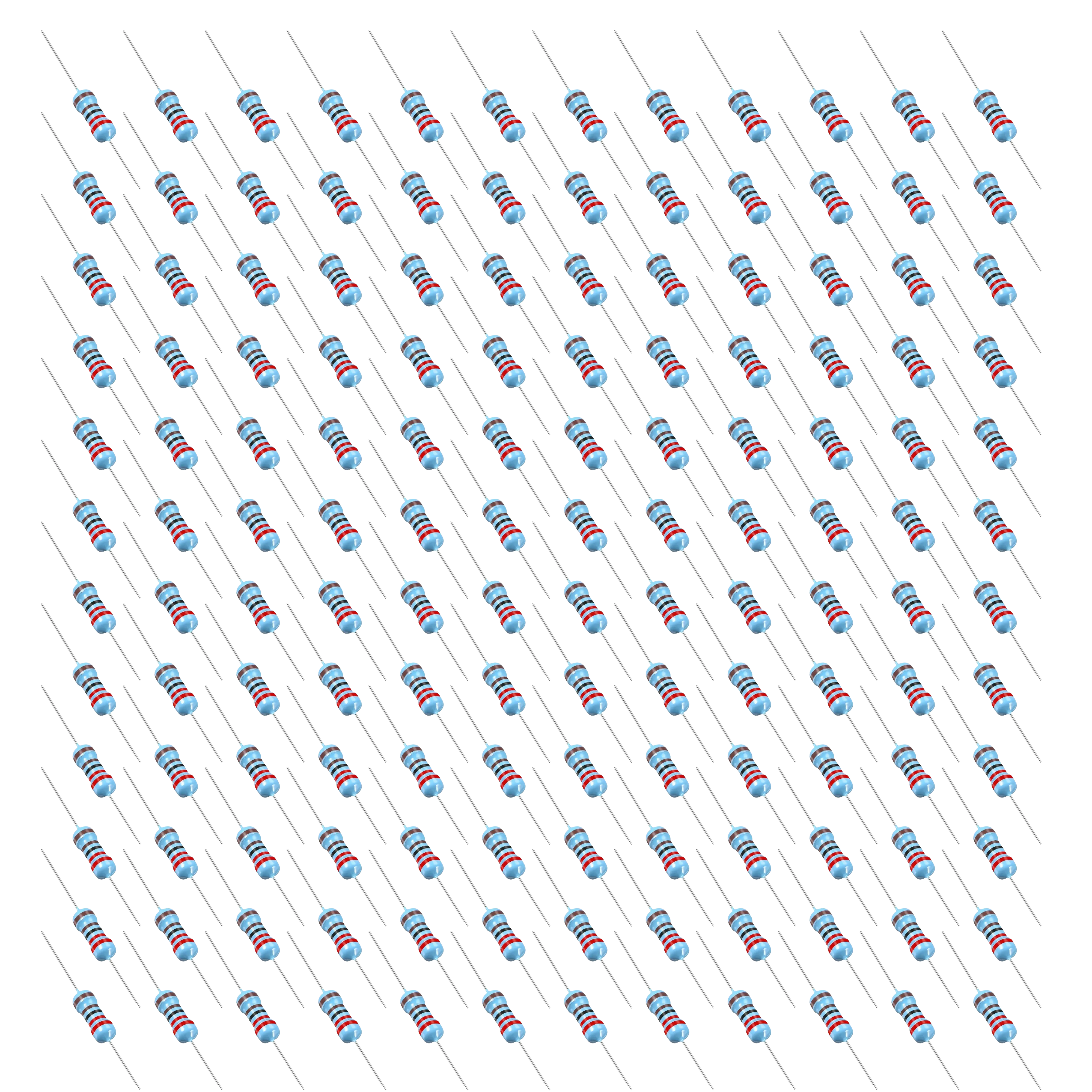 24,000 Ohms Carbon Film Resistors, Bulk Packs (200 Pack), Axial Lead, Through-Hole, 0.5W (1/2 W), ±5% Tolerance, 250V
