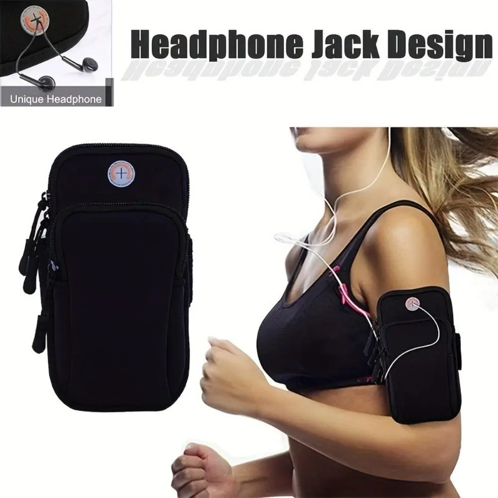 Adjustable Waterproof Arm Band - Phone Active Fitness Armband for Running & Cycling, Secure Sport Holder for Outdoor Exercise, iPhone Android Phone Holder