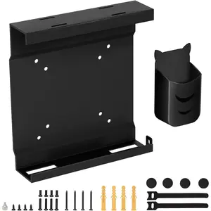 Mount for Dell Micro PC Wall VESA and Under Desk Mount for Dell OptiPlex MFF 7050 7080 5070 7020 7060 7090 7010 3060 3050 for Dell Pro Micro QCM1250 Business Mini PC Mounting Bracket with Pen Holder