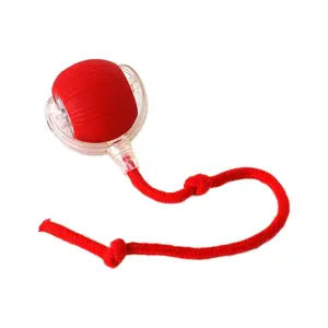 1PC Smart Cat Toys Kitty Automatic Rolling Ball Fake Tail Rechargeable Electric Pet Interactive Toy Cat Training Imitate Mouse Tail