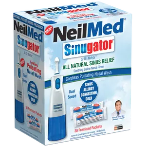 Sinugator Cordless Pulsating Nasal Wash - Blue