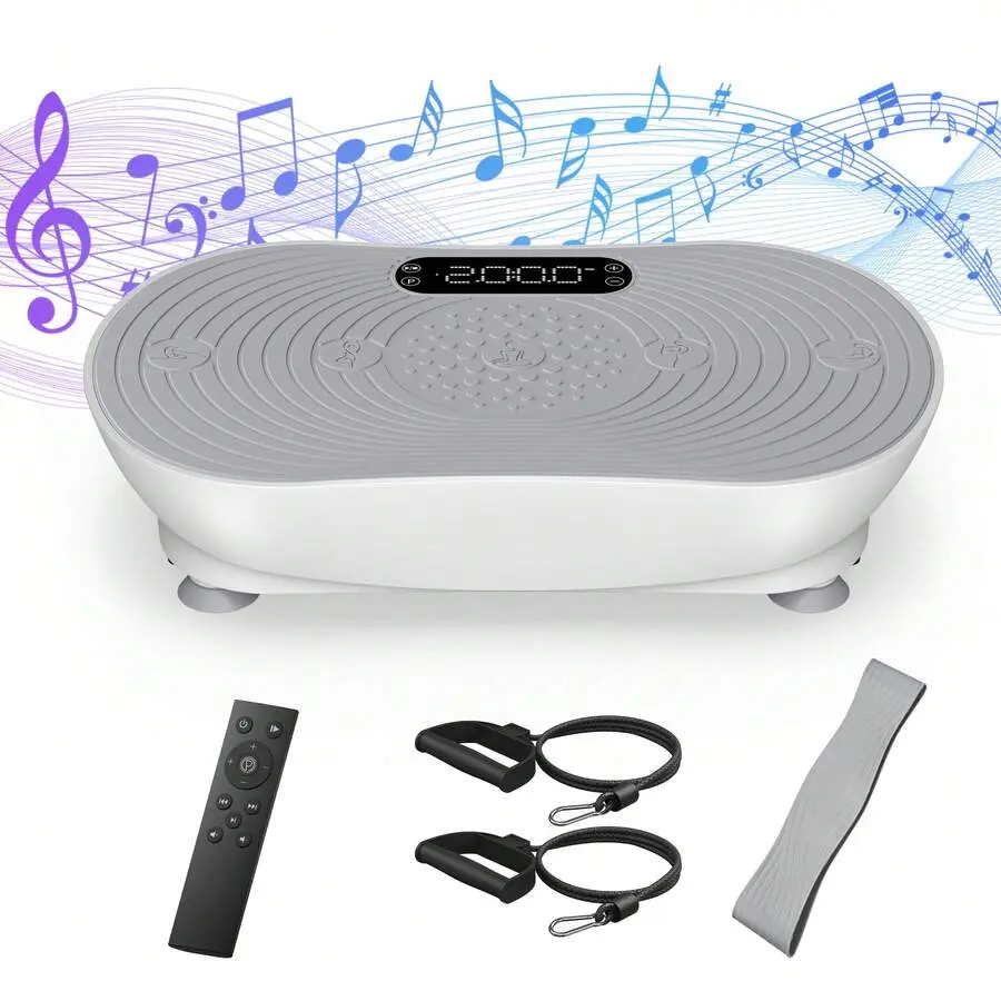 V33 Vibration Platform Machine - Modern & Compact Home Fitness Equipment with a Quiet Motor, Touchscreen LED Display, and Adjustable Speed for Indoor Workouts, Home Workout Machine, Small Footprint, Indoor Fitness