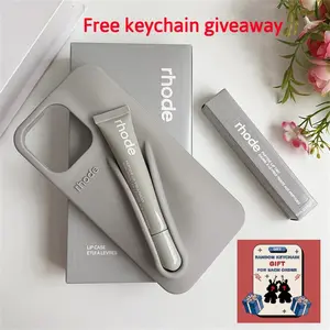 Gray Rhode Lip Case Phone Case + FREE Random Keychain Giveaway, Viral Lip Balm Holder Must Have