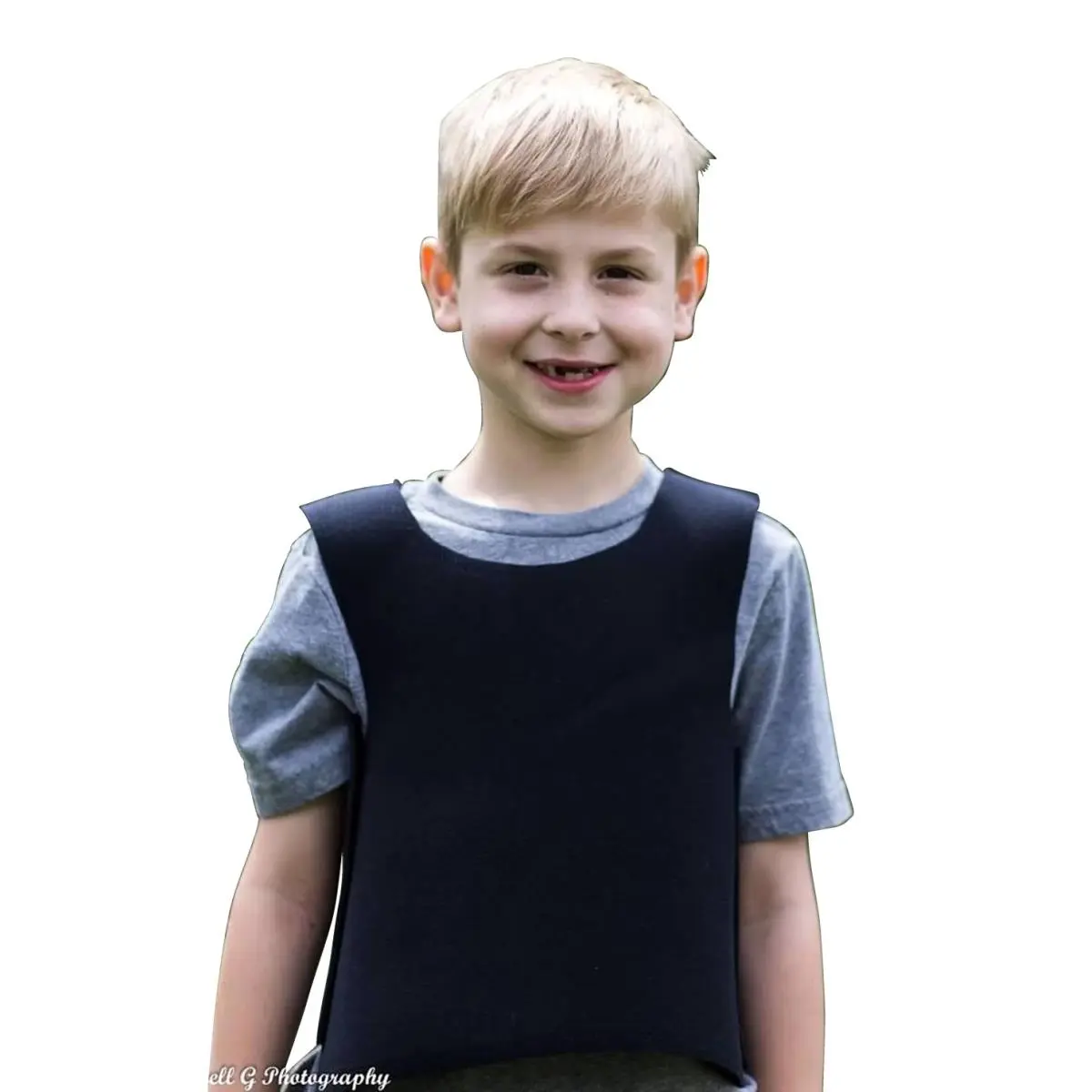 212 MAIN Large Black Dog Calming Compression Vest - 2mm Neoprene (17x15 in), Side Hooks, Even Pressure for Hyperactivity, Sensory Processing Disorders, Body Awareness & Focus (Use with Supervision)