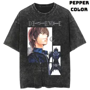 Death Of Kira Vintage Graphic Tee, Light Yagami - Ryuk Tee, Death Note Shirt, Manga Anime Shirt, Unisex T-Shirt, Anime Clothing, Top Menswear Womenswear Streetwear
