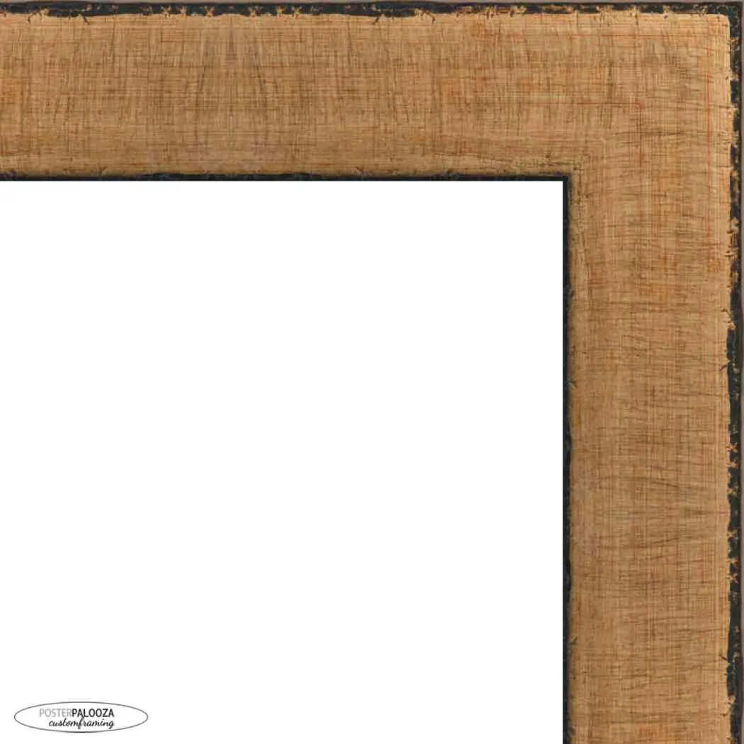13x19 Embellished Gold Picture Frame - UV Acrylic, Foam Board Backing, Hanging Hardware